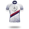 Ohio Cycling Jersey, Ohio Map Cycling Jersey - Short Sleeve Cycling Jersey-White