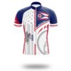Ohio Flag Cycling Kit, Cycling Personalized Name Jersey - Short Sleeve Cycling Jersey-White
