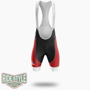 On Friday We Wear Red Jersey, Remember Everyone Deployed, US Veteran Cycling Jersey - Bib Shorts-White