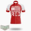 On Friday We Wear Red Jersey, Remember Everyone Deployed, US Veteran Cycling Jersey - Short Sleeve Cycling Jersey-White