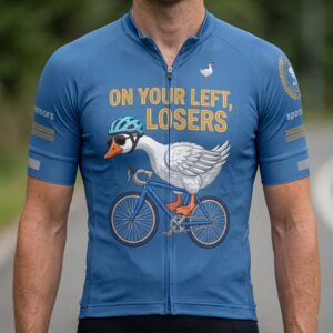 On Your Left Losers Cycling Jersey, Cycling Bicycle Shirt 1