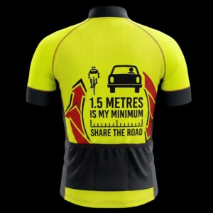 One Point Five Metres Please Share The Road Funny Design Cycling Jersey, Cycling Bicycle Shirt 3