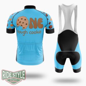 One Tough Cookie 1st Birthday Cycling Jersey Kit, Bicycle Clothing - Short Sleeve Cycling Jersey Kit-White