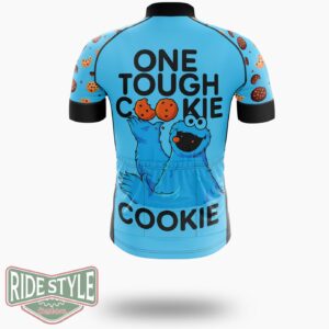 One Tough Cookie Monster Cycling Jersey Kit, Bicycle Clothing - Short Sleeve Cycling Jersey-White