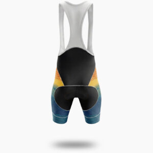 Orange Men's Cycling Jersey Personalized Name, Custom Team Name and Logo Cycling Jersey - Bib Shorts-White