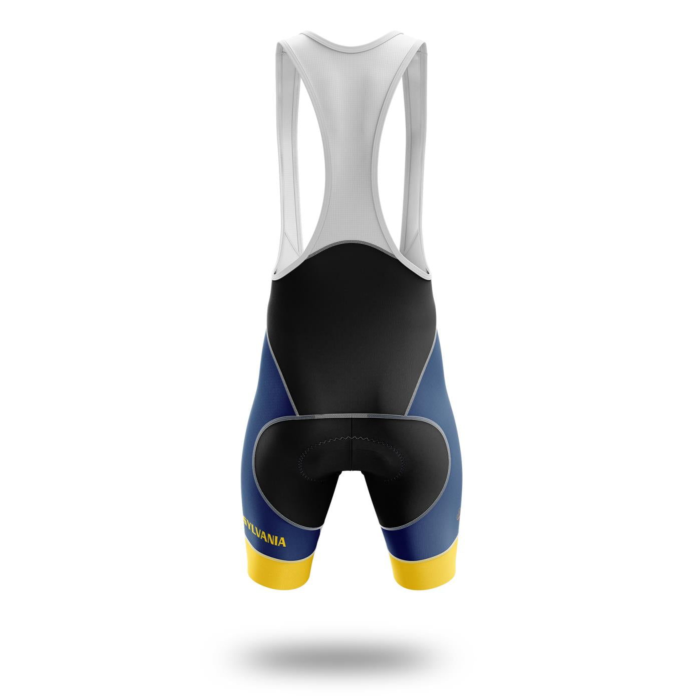 Pennsylvania Flag Cycling Kit, Cycling Personalized Name Jersey - Bib Shorts-White