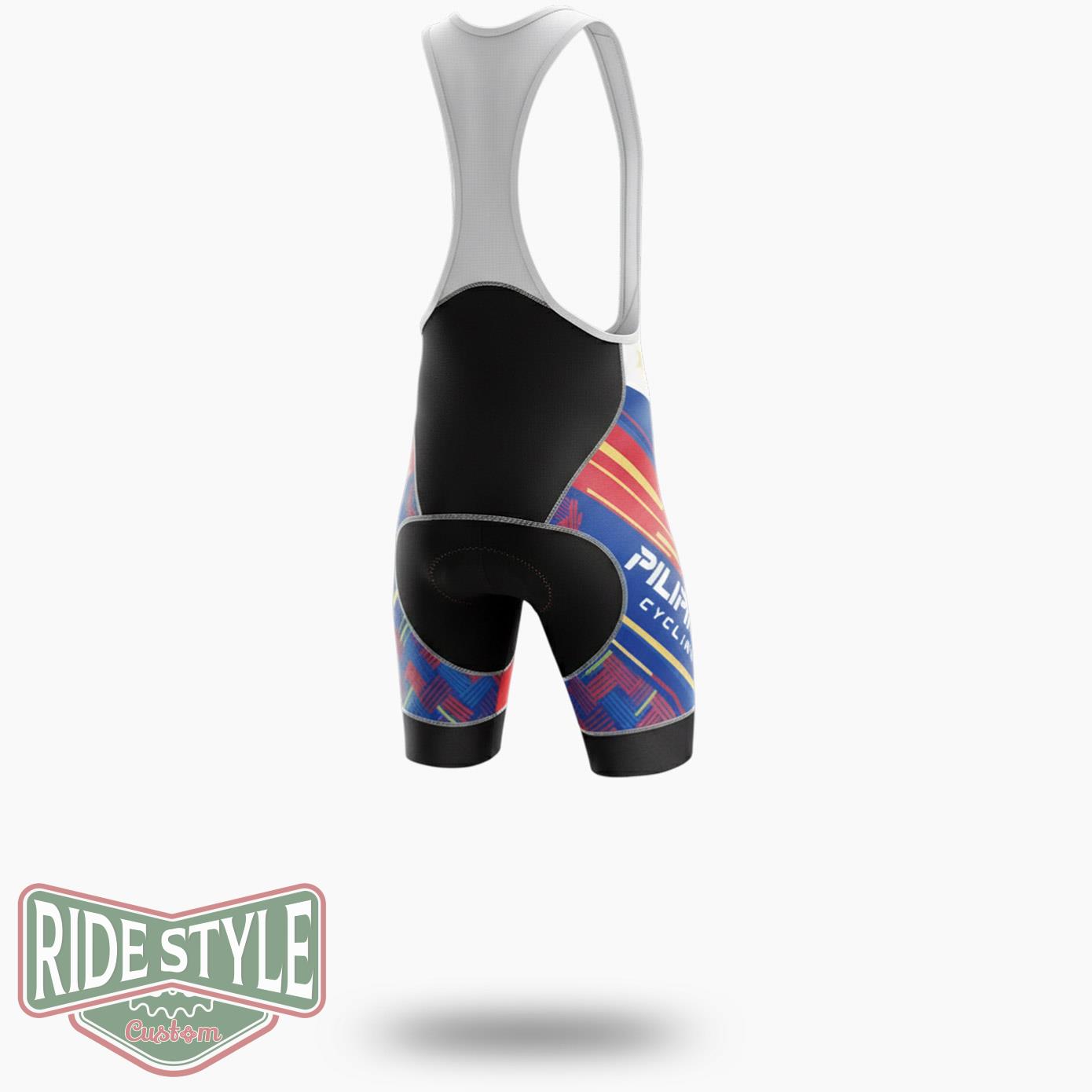 Pilipinas Cycling Team Cycling Jersey Outfit - Bib Shorts-White