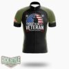 Proud To Be A Veteran, Gift for Veterans, Veteran Cycling Jersey - Short Sleeve Cycling Jersey-White
