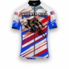 Puerto Rico States Cycling Jersey, USA Flag Men Women Jersey Full Kit - Short Sleeve Cycling Jersey-White