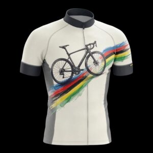 Rainbow Velocity Cycling Jersey, Cycling Bicycle Shirt 2