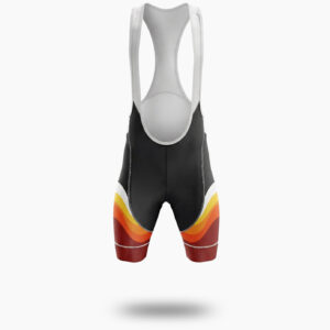 Red and Black Cycling Jersey, Personalized Name, Custom Team Name, Custom Team Logo Jersey - Bib Shorts-White