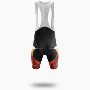 Red and Black Cycling Jersey, Personalized Name, Custom Team Name, Custom Team Logo Jersey - Bib Shorts-White