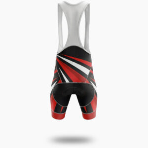Red Line Men's Bike Cycling Jersey Custom Name, Team Name, Team Logo Cycling Jersey - Bib Shorts-White