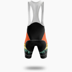 Retro Men's Cycling Jersey Full Set - Bib Shorts-White