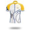Rhode Island Flag Cycling Kit, Cycling Custom Your Name Jersey and Bib Short - Short Sleeve Cycling Jersey-White