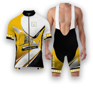 Rhode Island States Cycling Jersey, Maps Haftone Vintage Pattern Men Women Jersey Full Kit - Short Sleeve Cycling Jersey Kit-White