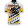 Rhode Island States Cycling Jersey, USA Flag Men Women Jersey Full Kit - Short Sleeve Cycling Jersey-White