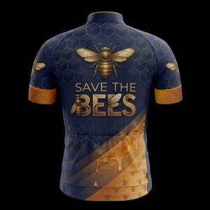 Save The Bees Cycling Jersey, Cycling Bicycle Shirt 1