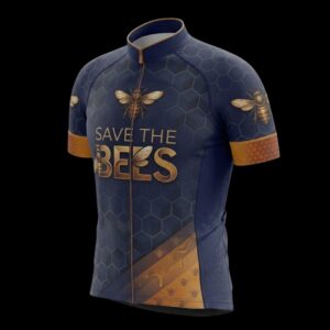 Save The Bees Cycling Jersey, Cycling Bicycle Shirt 2