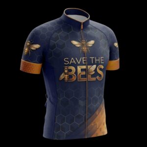 Save The Bees Cycling Jersey, Cycling Bicycle Shirt 4