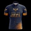 Save The Bees Cycling Jersey, Cycling Bicycle Shirt - Men's Short Sleeve Jersey - S