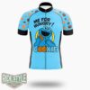 Sesame Street Cookie Monster Toddler And Youth Cycling Jersey Kit, Bicycle Clothing - Short Sleeve Cycling Jersey-White