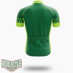 Shenanigans With My Gnomies St Patrick's Day Gnome Lover Cycling Jersey Outfit - Short Sleeve Cycling Jersey-White