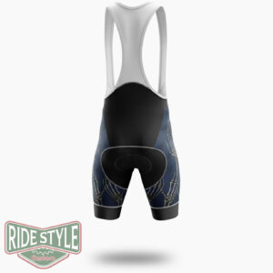 Skull Halloween Cycling Jersey Outfit - Bib Shorts-White