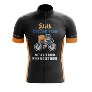 Sloth Cycling Team Jersey, We Will Get There When We Get There Cycling Jersey Or Bibs