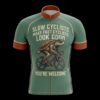 Slow Cyclists Make Fast Cyclists Look Good Cycling Jersey, Cycling Bicycle Shirt, Bib Short - Men's Short Sleeve Jersey - S