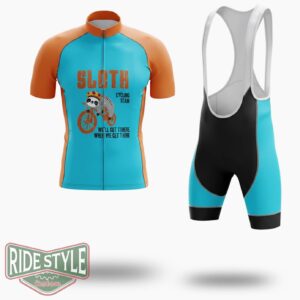 Solth Cycling Team We'll Get There When We Get There Cycling Jersey Outfit - Short Sleeve Cycling Jersey Kit-White