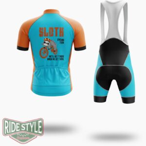 Solth Cycling Team We'll Get There When We Get There Cycling Jersey Outfit - Short Sleeve Cycling Jersey Kit-White