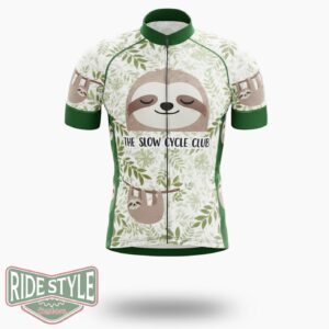 Solth The Slow Cycle Club Cycling Jersey Outfit - Short Sleeve Cycling Jersey-White