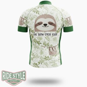Solth The Slow Cycle Club Cycling Jersey Outfit - Short Sleeve Cycling Jersey-White