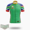 South Africa Cycling Jersey Outfit - Short Sleeve Cycling Jersey-White