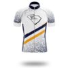 South Carolina Cycling Jersey, South Carolina Map Cycling Jersey - Short Sleeve Cycling Jersey-White