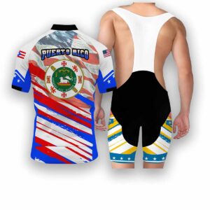 South Dakota States Cycling Jersey, USA Flag Men Women Jersey Full Kit - Short Sleeve Cycling Jersey Kit-White