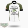 Spoiled Wife Of Grumpy Veteran Military Wife Gift Cycling Jersey - Short Sleeve Cycling Jersey-White