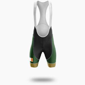 St Patrick Day, Irish Cycling Jersey For Men, Green Cycling Jersey - Bib Shorts-White