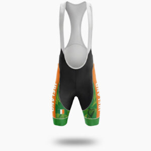 St Patrick Holiday, Ireland Irish Cycling Jersey, Ireland Cycling Jersey Kit - Bib Shorts-White