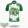 St. Patrick's Day Cats Cycling Jersey Outfit - Short Sleeve Cycling Jersey-White