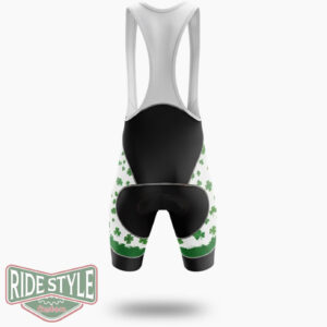 St. Patrick's Day Cats Cycling Jersey Outfit - Bib Shorts-White