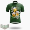 St. Patrick's Day In Heaver There Is No Beer Cycling Jersey Outfit - Short Sleeve Cycling Jersey-White