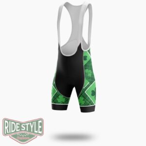 St. Patrick S Day Ireland Gnome Cycling Jersey Outfit - Bib Shorts-White