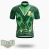 St. Patrick S Day Ireland Gnome Cycling Jersey Outfit - Short Sleeve Cycling Jersey-White