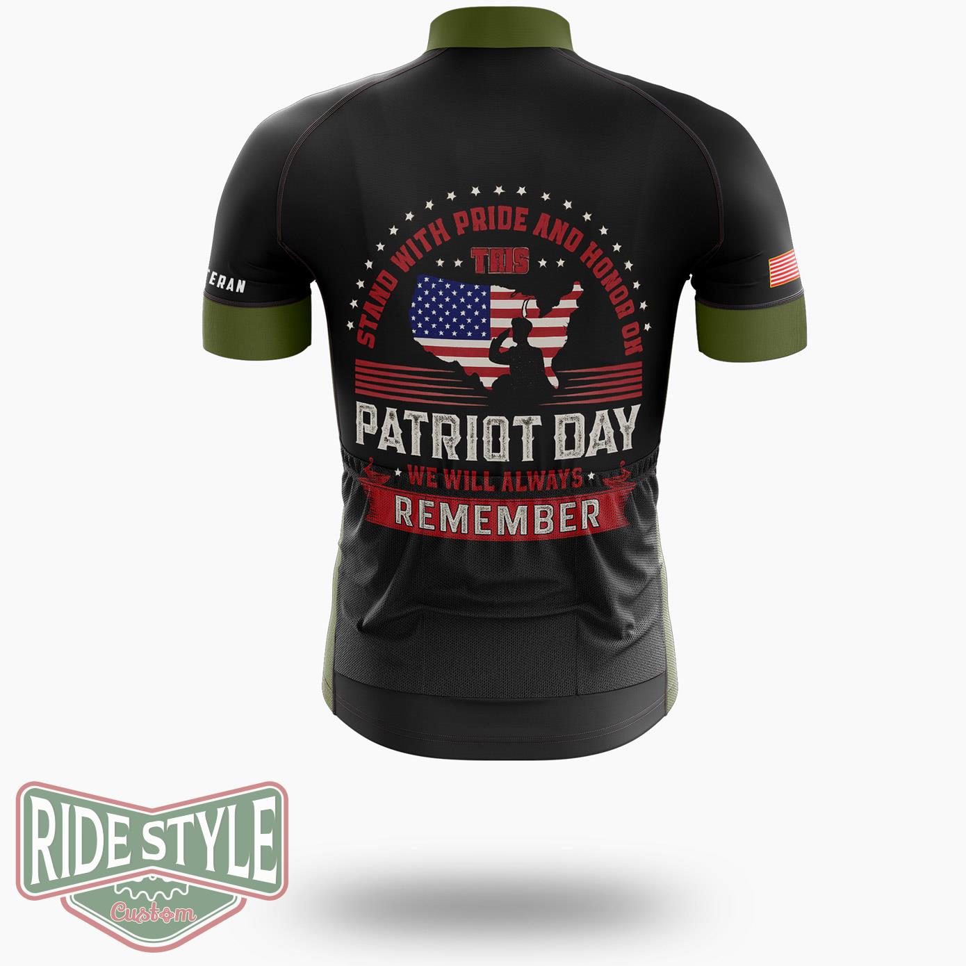 Stand With Pride And Honor On Memorial Day Cycling Jersey Kit - Short Sleeve Cycling Jersey-White