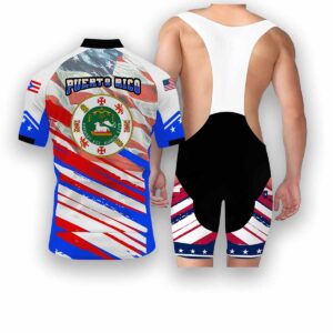Texas States Cycling Jersey, USA Flag Men Women Jersey Full Kit - Short Sleeve Cycling Jersey Kit-White