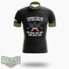 The Fallen Soldiers Usa Flag American Memorial Day Cycling Jersey Kit - Short Sleeve Cycling Jersey-White
