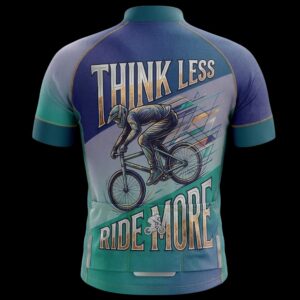 Think Less Ride More Cycling Jersey, Cycling Bicycle Shirt 3