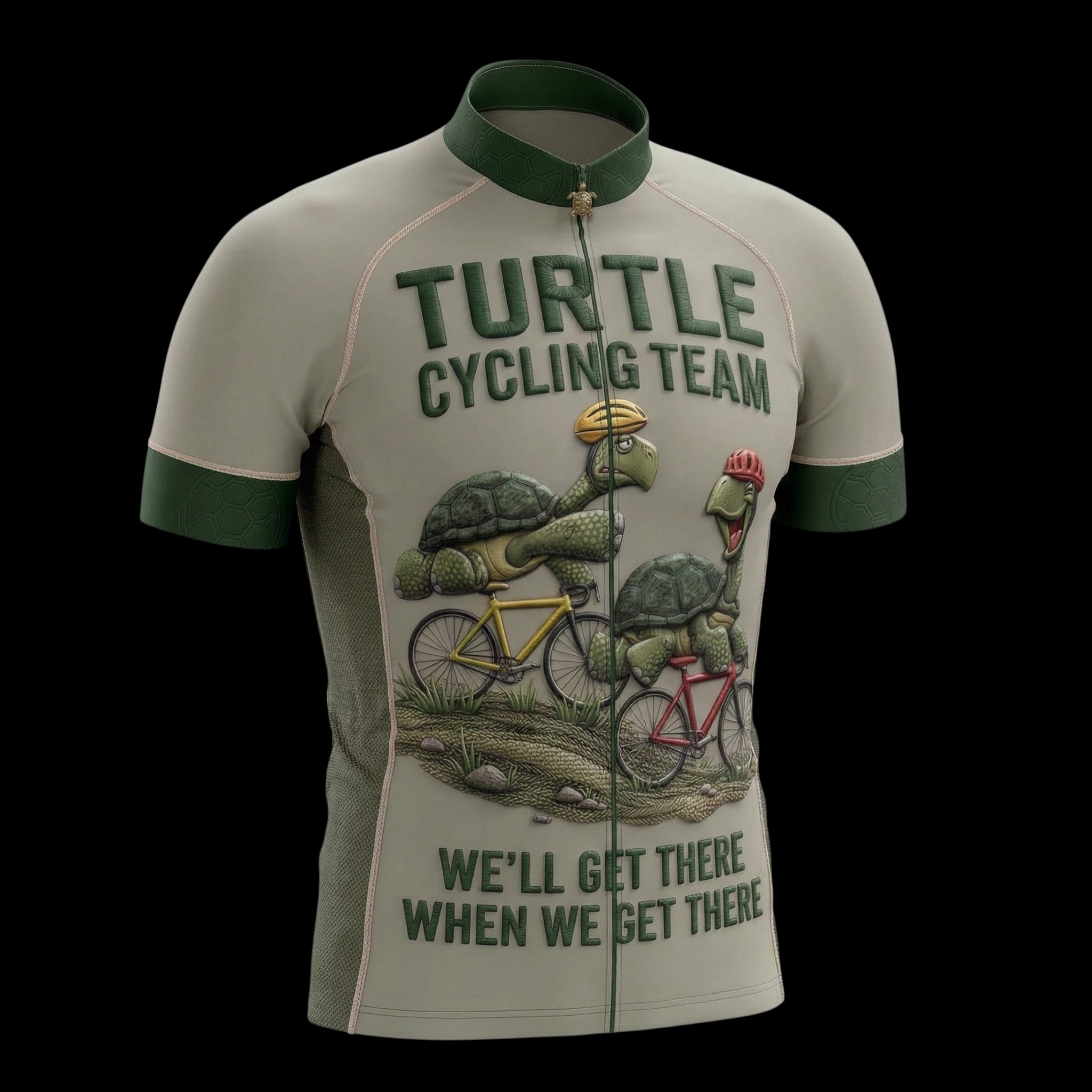 Turtle Cycling Team We'll Get There When We Get There Cycling Jersey, Cycling Bicycle Shirt 2